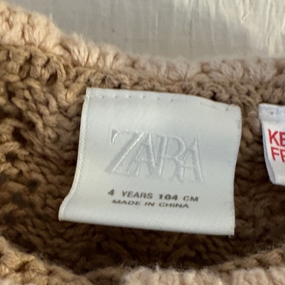 Zara Kids Knit Cardigan and Pants Set - Navy and Tan - Picture 10 of 13